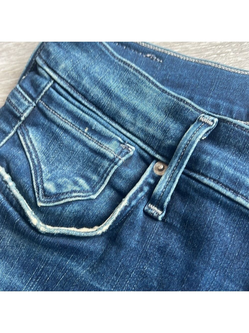 Agolde Sophie crop denim jeans distressed hem size 26 - Picture 6 of 8